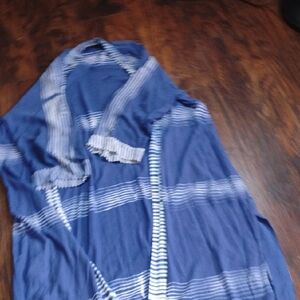 Soft Surroundings Blue and White Striped Dress